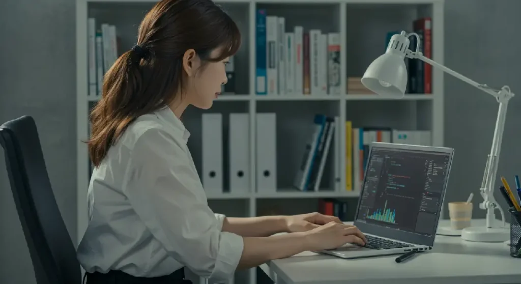 노트북-AI-여자