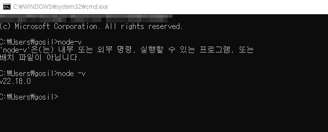 Node.js-설치-확인